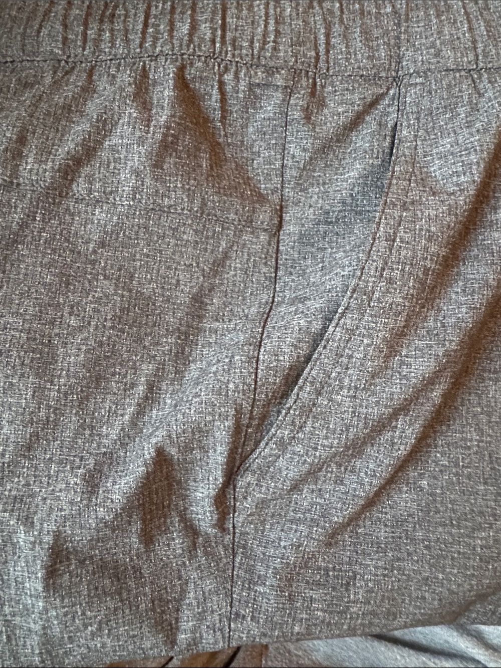 New with Tags Eddie Bauer Heather Gray Flat Front Men’s Shorts Adjustable Waist - Picture 7 of 11